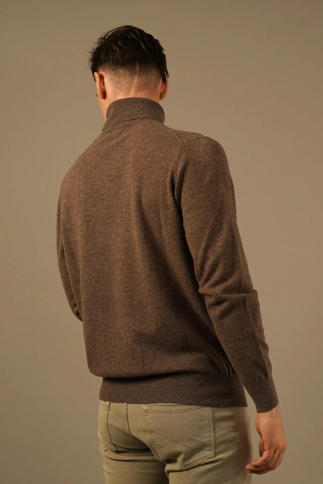 Golman Copenhagen – Brun rullekravestrik i ekstra fin merinould og cashmere Golman Copenhagen