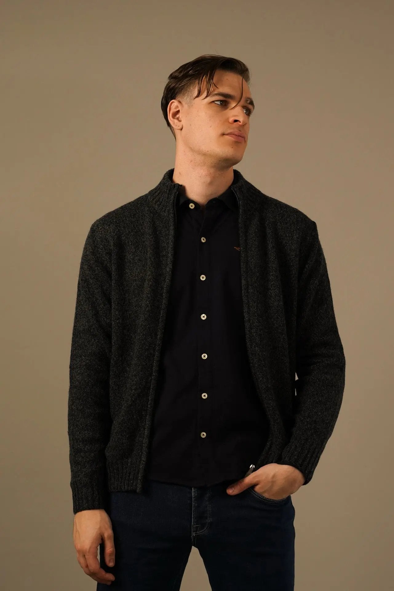 Golman Copenhagen cardigan i merino, cashmere og silke Golman Copenhagen