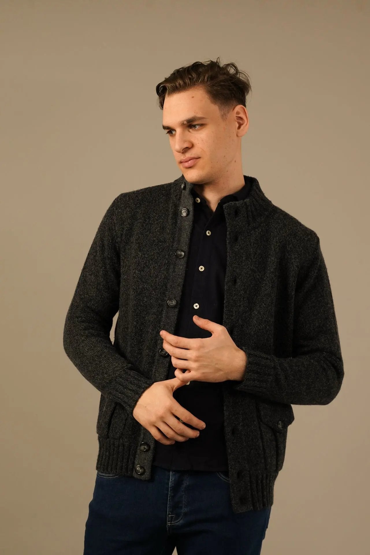 Golman Copenhagen cardigan i merino, cashmere, silke og viskose Golman Copenhagen