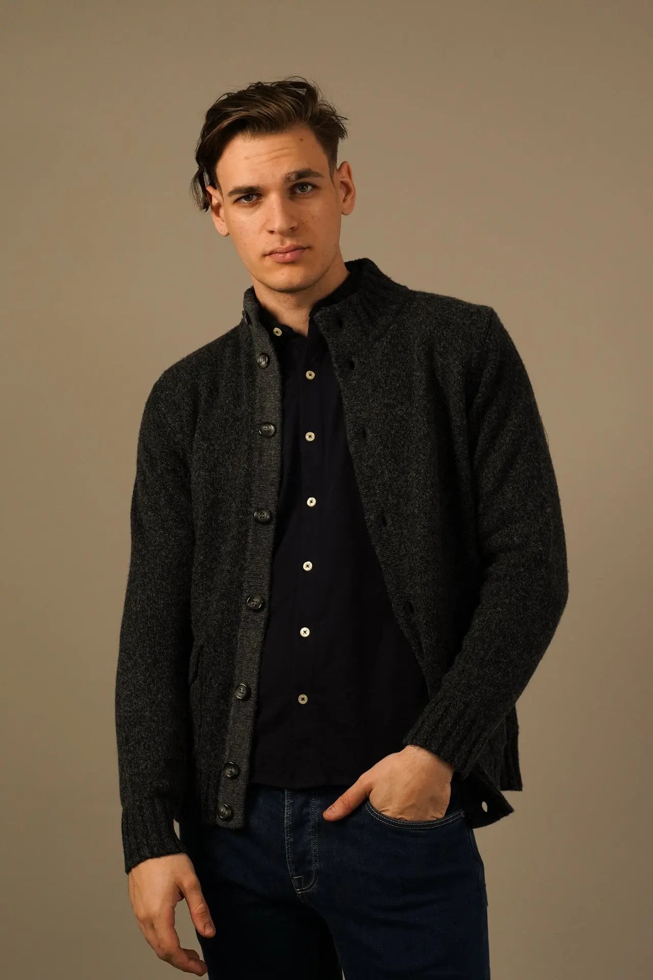 Golman Copenhagen cardigan i merino, cashmere, silke og viskose Golman Copenhagen