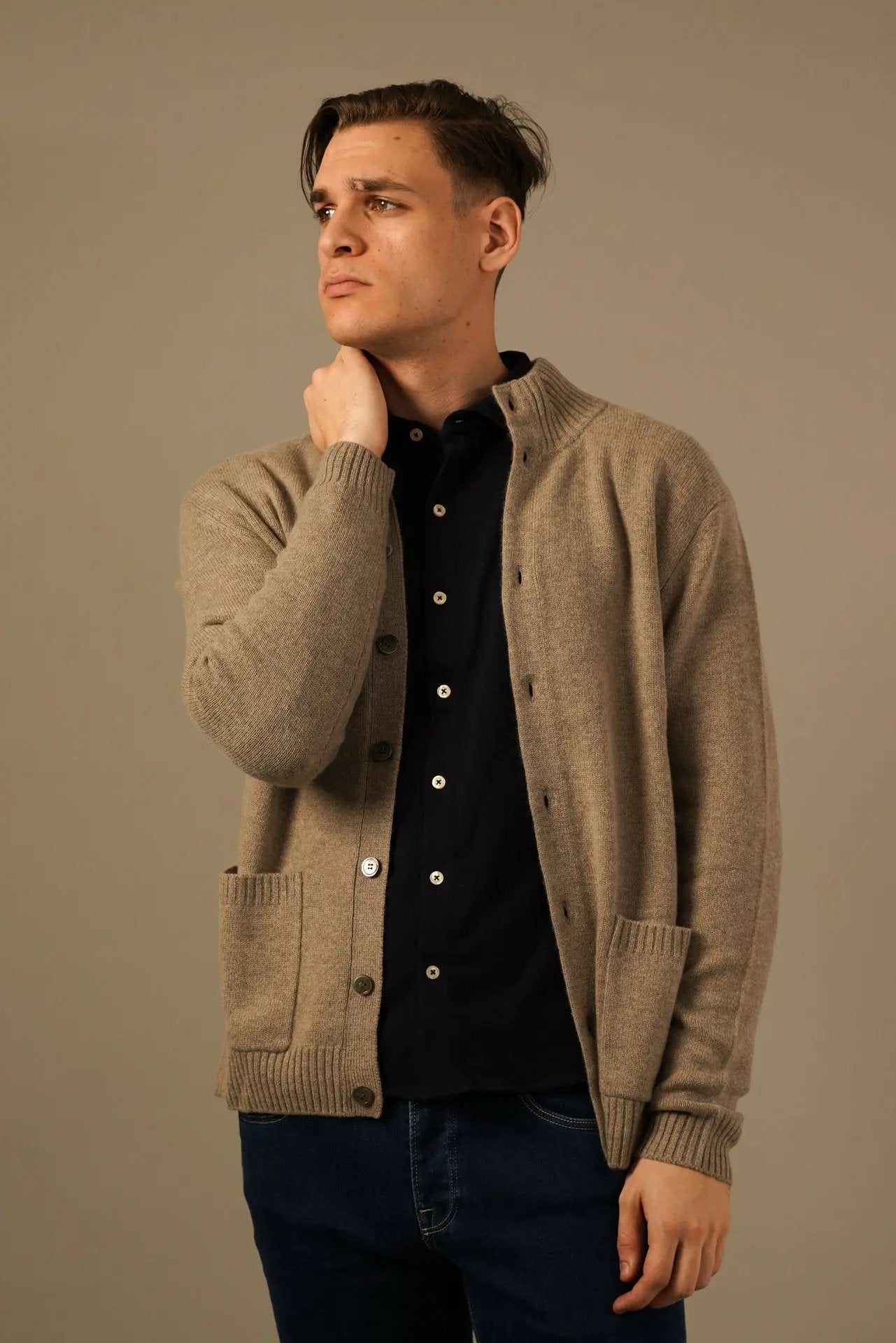 Golman Copenhagen cardigan i merinould og cashmere Golman Copenhagen