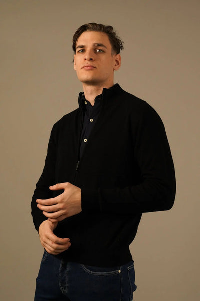 Golman Copenhagen strik cardigan i sort - ekstrafin merino og cashmere Golman Copenhagen