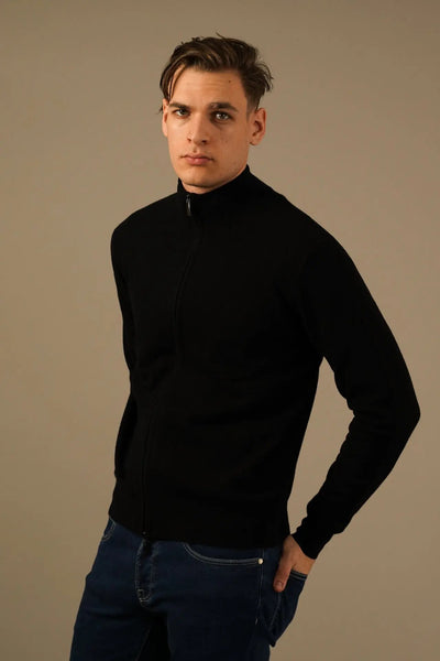 Golman Copenhagen strik cardigan i sort - ekstrafin merino og cashmere Golman Copenhagen