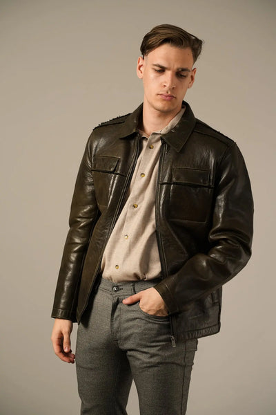 Grøn lammeskind jakke fra Golman Copenhagen Golman Copenhagen