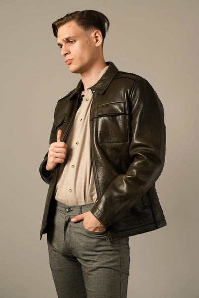 Grøn lammeskind jakke fra Golman Copenhagen Golman Copenhagen