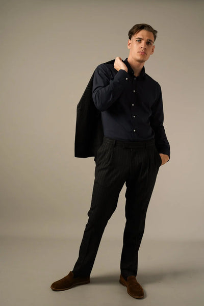 Hechter Uldlook Blazer med Striber hechter