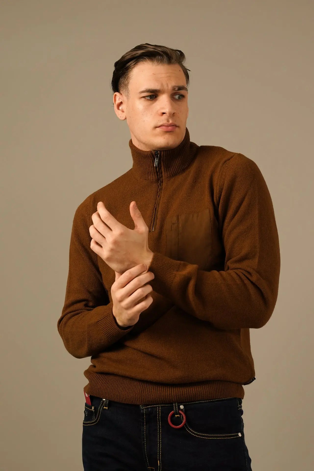 Hechter striktrøje - Chestnut hechter