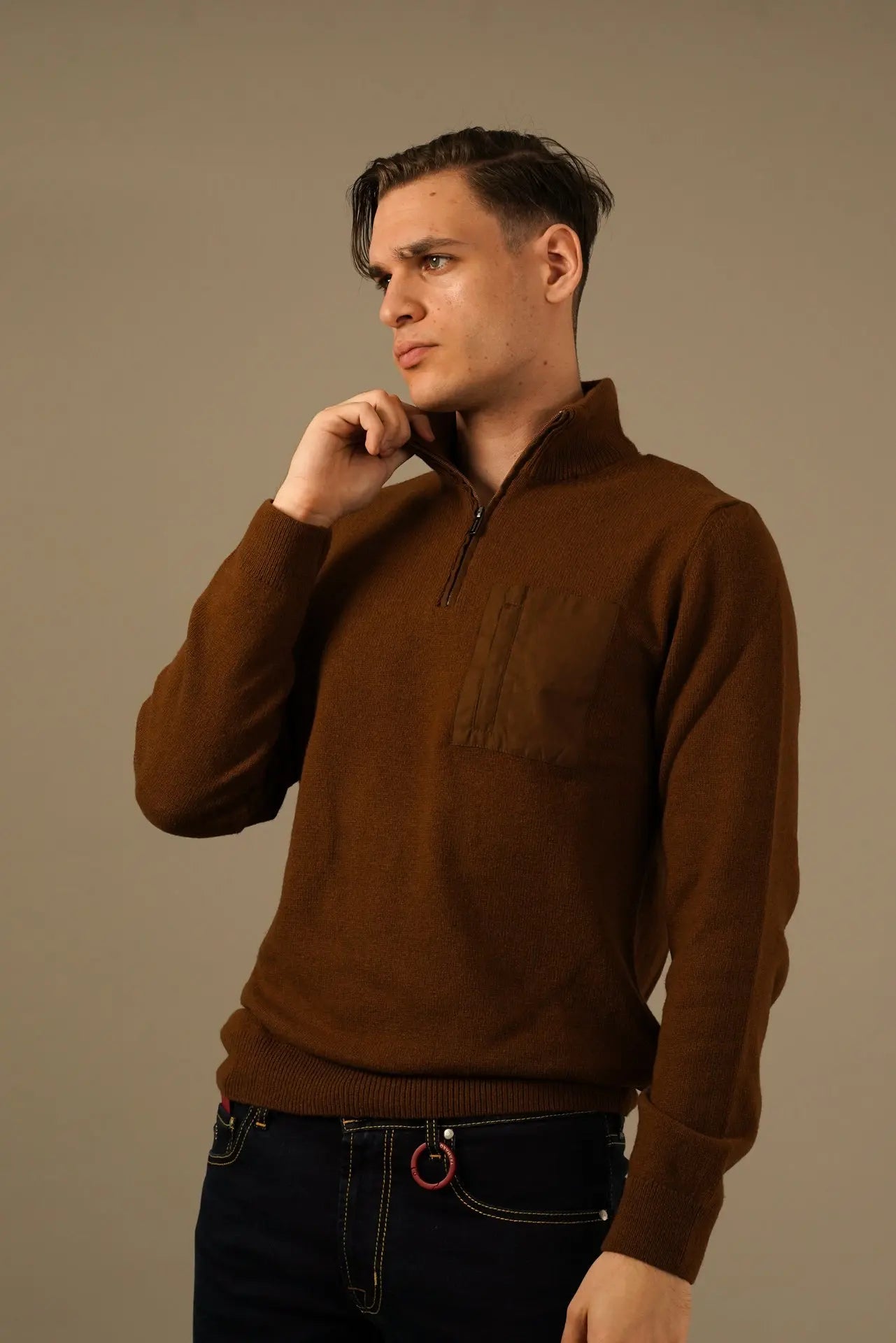 Hechter striktrøje - Chestnut hechter