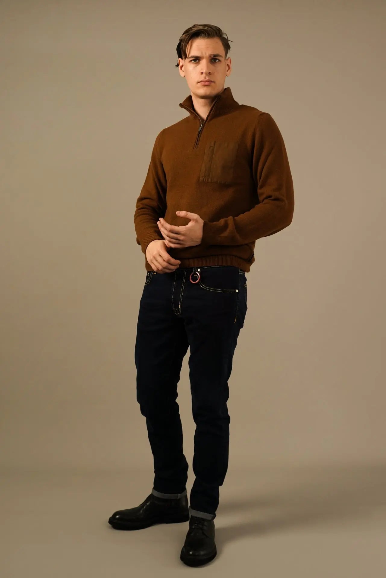 Hechter striktrøje - Chestnut hechter