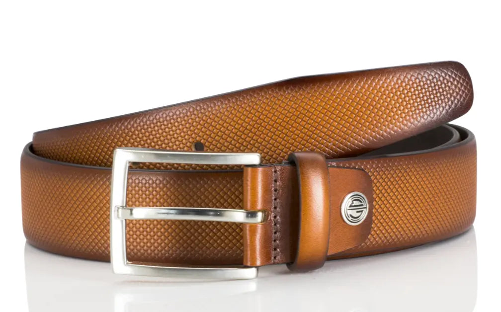 Kalveskinds bælte 35 mm brun (1392) Golman Copenhagen
