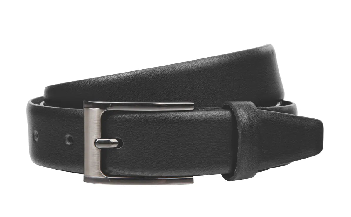Kalveskindsbælte i sort 30 mm - 1511 Golman Copenhagen