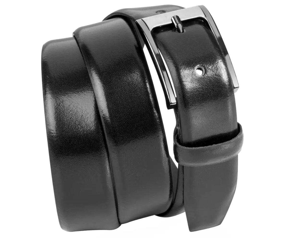 Kalveskindsbælte i sort 30 mm - 1511 Golman Copenhagen