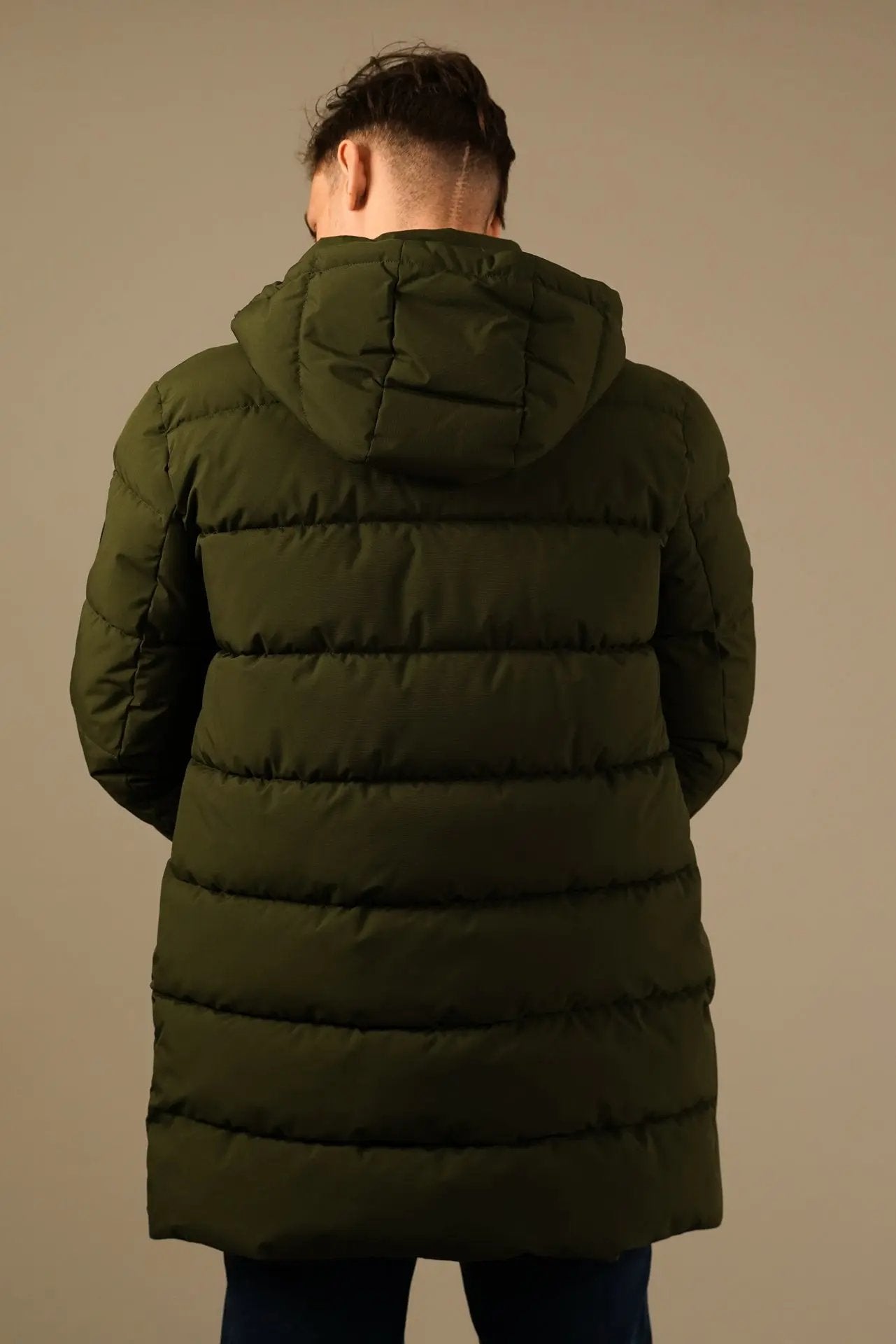 Karl Lagerfeld Vinterjakke i Armygrøn Karl Lagerfeld