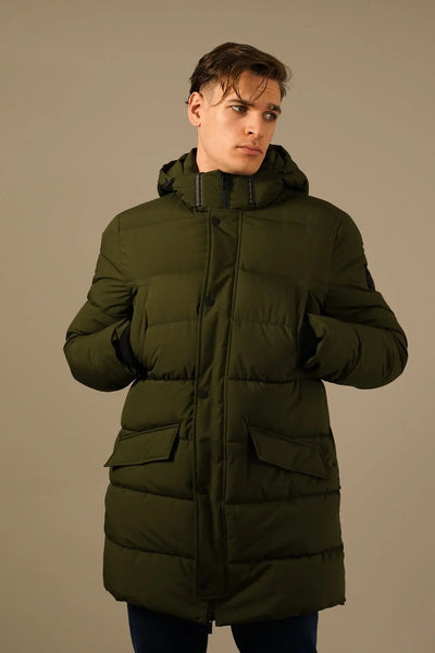 Karl Lagerfeld Vinterjakke i Armygrøn Karl Lagerfeld