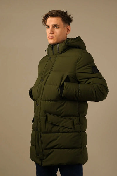 Karl Lagerfeld Vinterjakke i Armygrøn Karl Lagerfeld