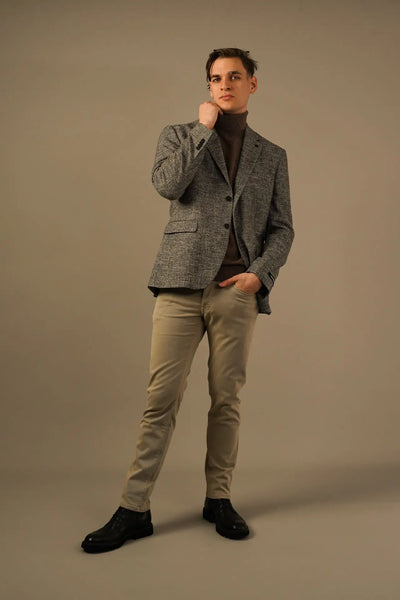 Karl Lagerfeld blazer med silke Karl Lagerfeld