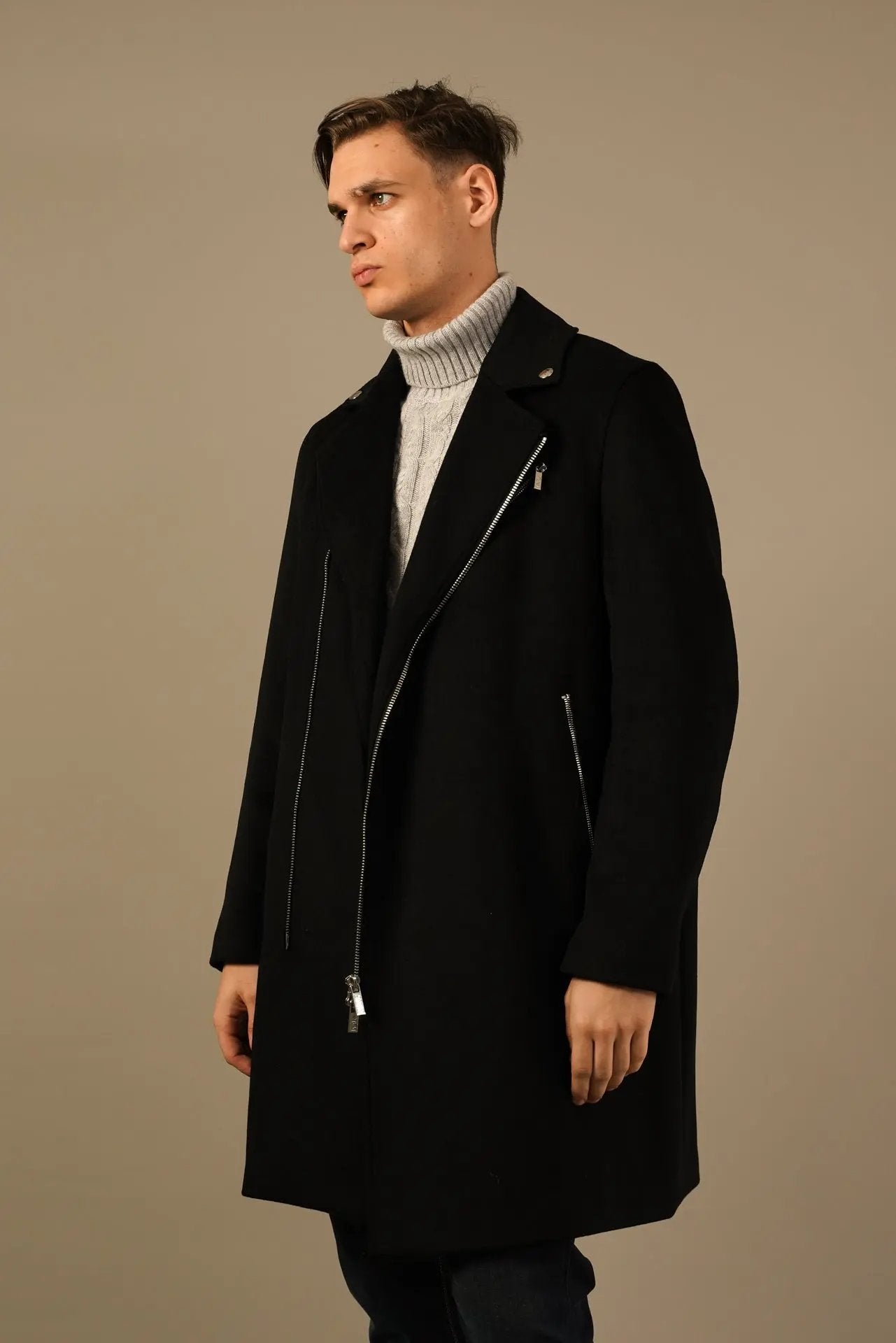 Karl Lagerfeld eksklusiv frakke i sort Karl Lagerfeld