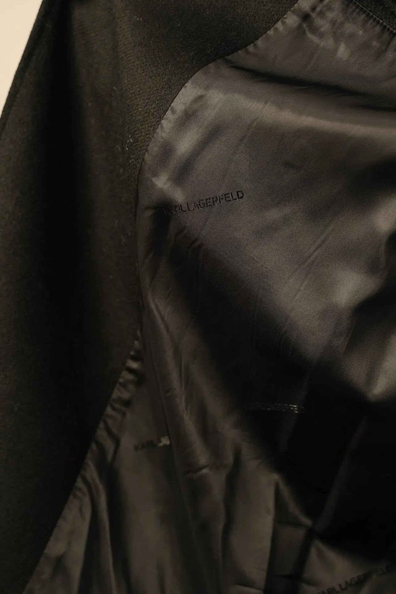 Karl Lagerfeld eksklusiv frakke i sort Karl Lagerfeld