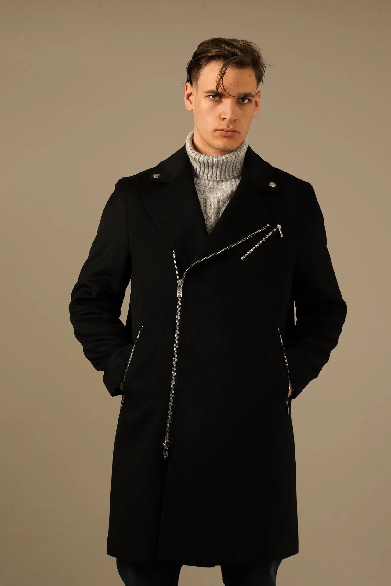 Karl Lagerfeld eksklusiv frakke i sort Karl Lagerfeld