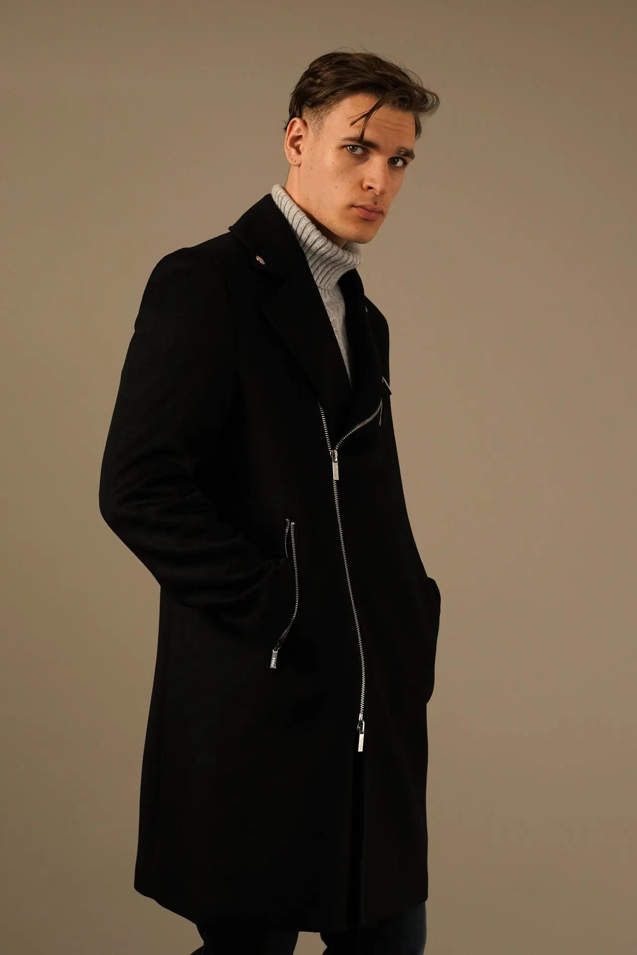 Karl Lagerfeld eksklusiv frakke i sort Karl Lagerfeld