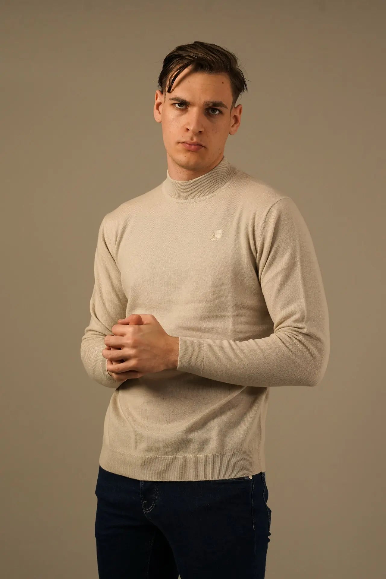 Karl Lagerfeld strik - turtleneck i ren merinould Karl Lagerfeld