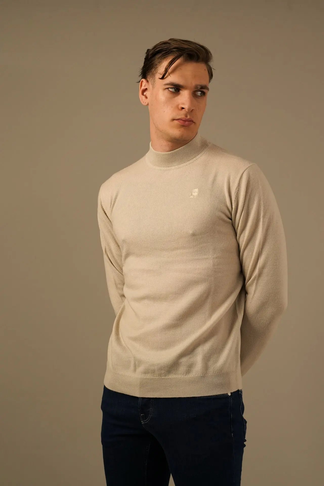 Karl Lagerfeld strik - turtleneck i ren merinould Karl Lagerfeld