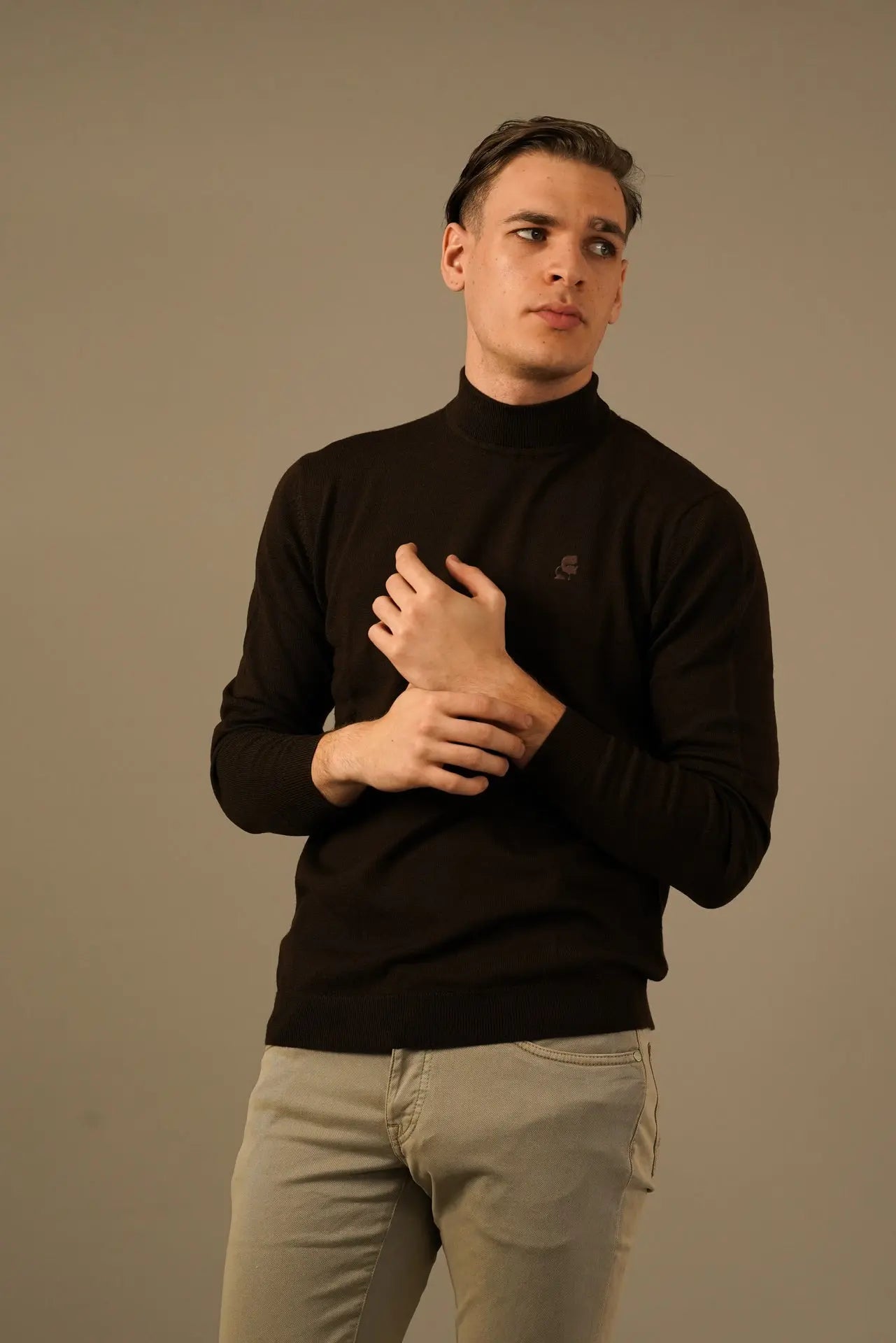 Karl Lagerfeld turtleneck i ren merinould Karl Lagerfeld