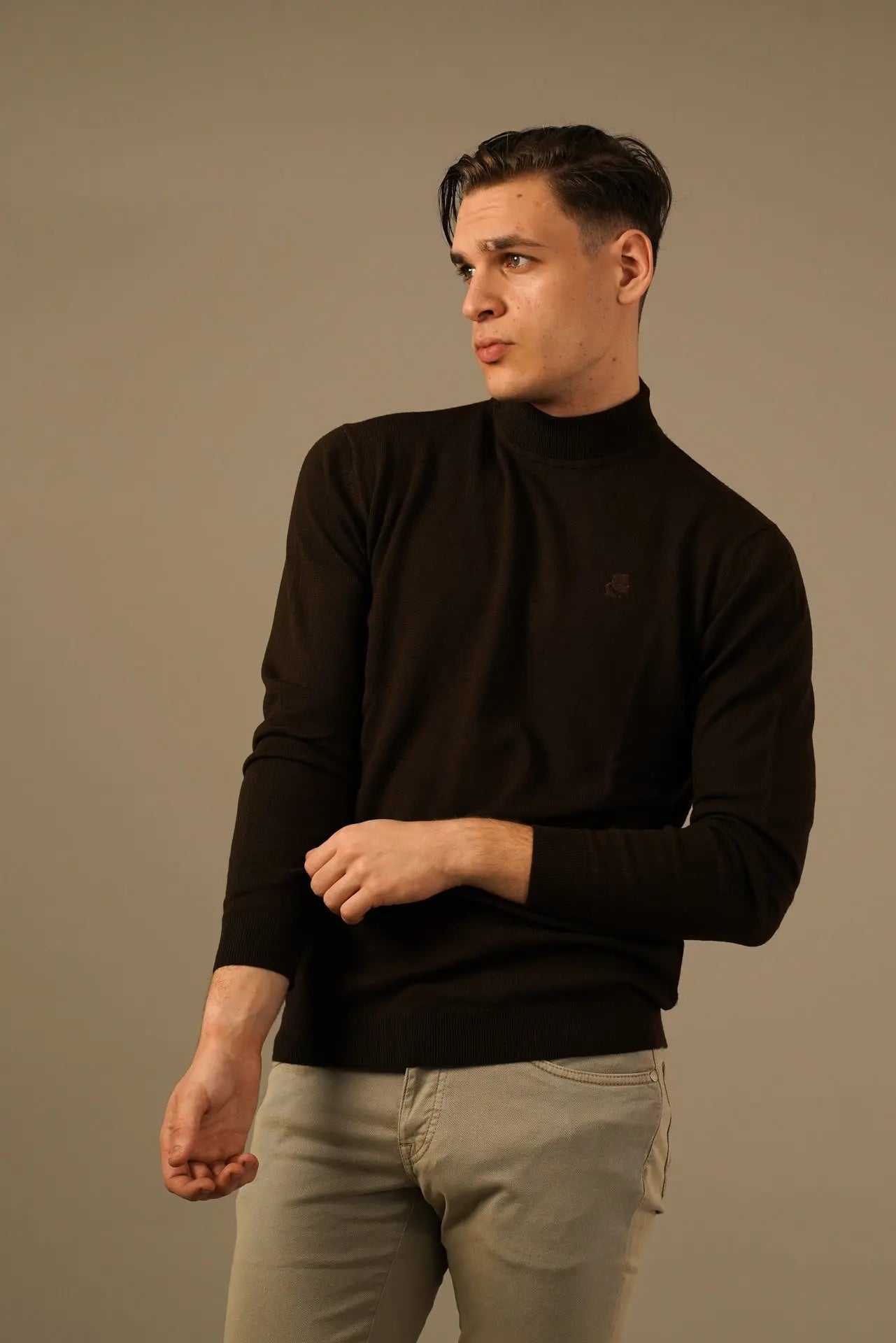 Karl Lagerfeld turtleneck i ren merinould Karl Lagerfeld