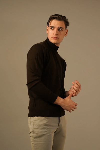 Karl Lagerfeld turtleneck i ren merinould Karl Lagerfeld