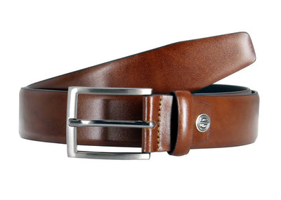 Klassisk Cognac kalveskinds bælte - 1397 Golman Copenhagen