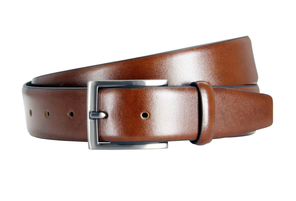 Klassisk Cognac kalveskinds bælte - 1397 Golman Copenhagen