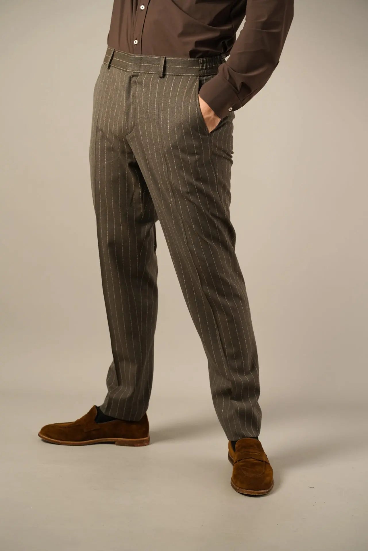 Michael Kors Pinstripe Bukser – Skarp tailoring og komfort Michael Kors