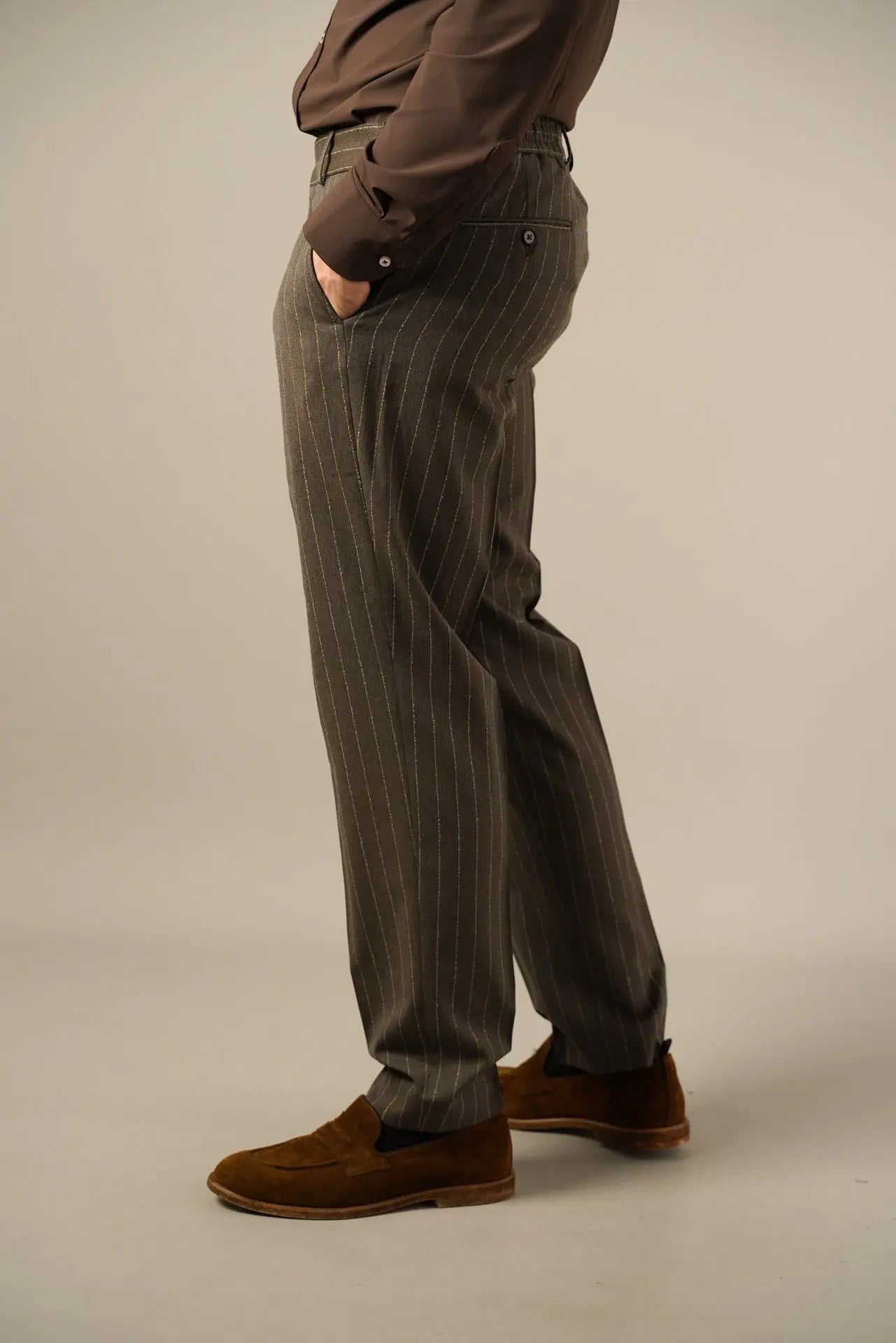 Michael Kors Pinstripe Bukser – Skarp tailoring og komfort Michael Kors