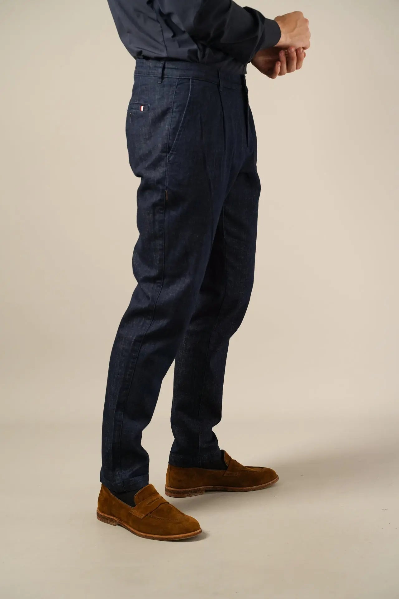 Mørkeblå chino bukser – Hechter hechter