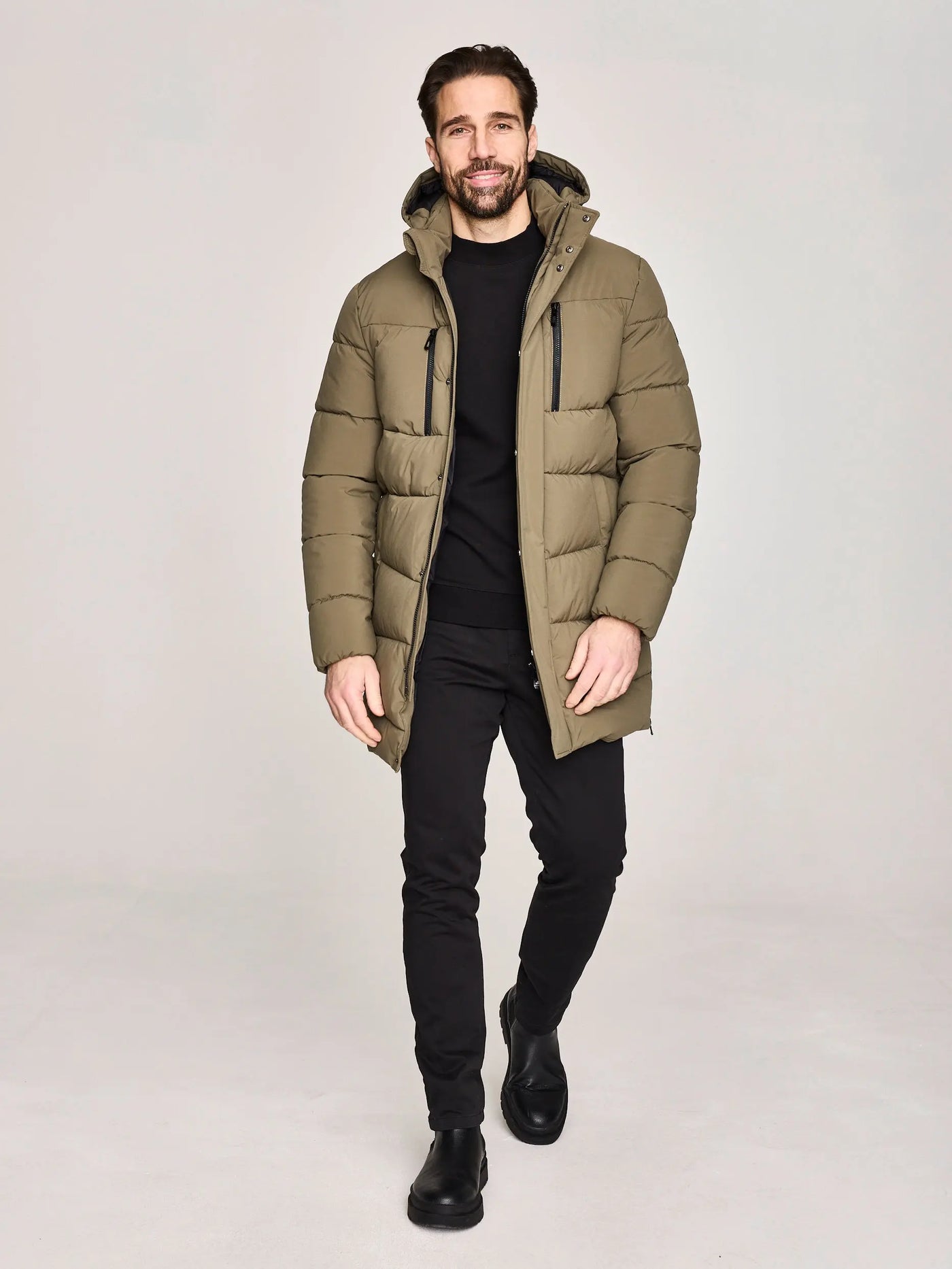 New Canadian vinterjakke i oliven New Canadian