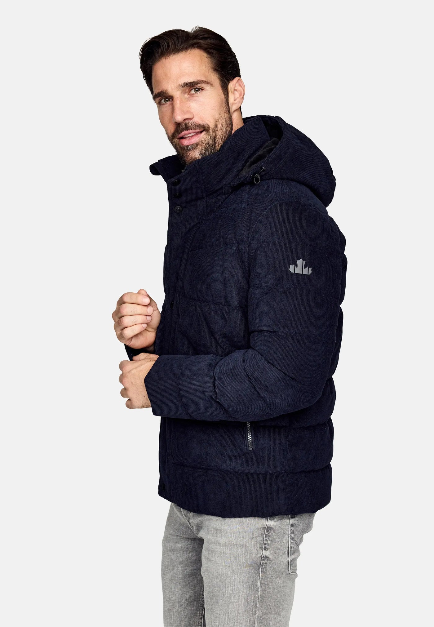 New canadian funktionsjakke i navy – eksklusiv vinterjakke til herre New Canadian