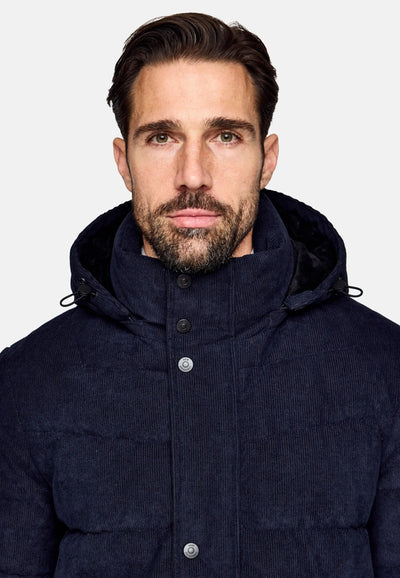 New canadian funktionsjakke i navy – eksklusiv vinterjakke til herre New Canadian