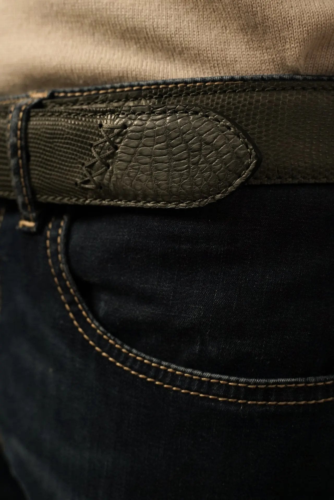 Paolo Vitale Bælte i Eksklusivt Skind Paolo Vitale