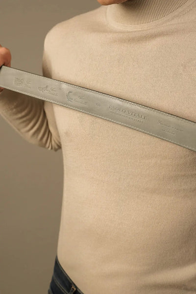 Paolo Vitale Bælte i Eksklusivt Skind Paolo Vitale