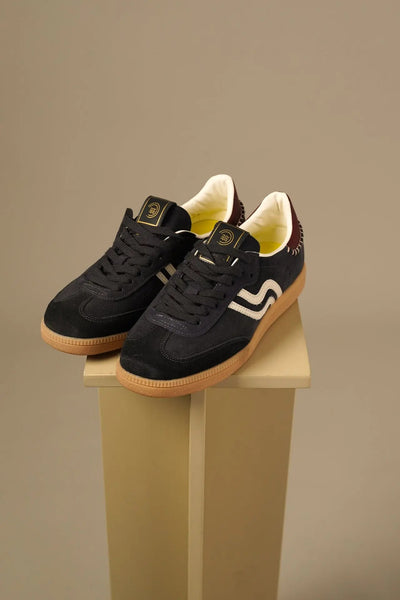 Primabase mørkeblå ruskind sneakers Primabase