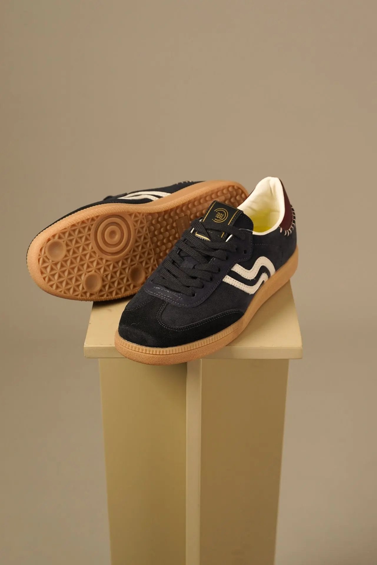 Primabase mørkeblå ruskind sneakers Primabase