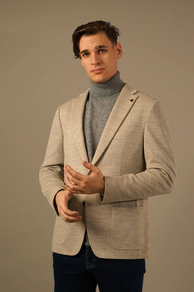Roy Robson Beige Blazer – Klassisk Elegance og Moderne Komfort Roy Robson