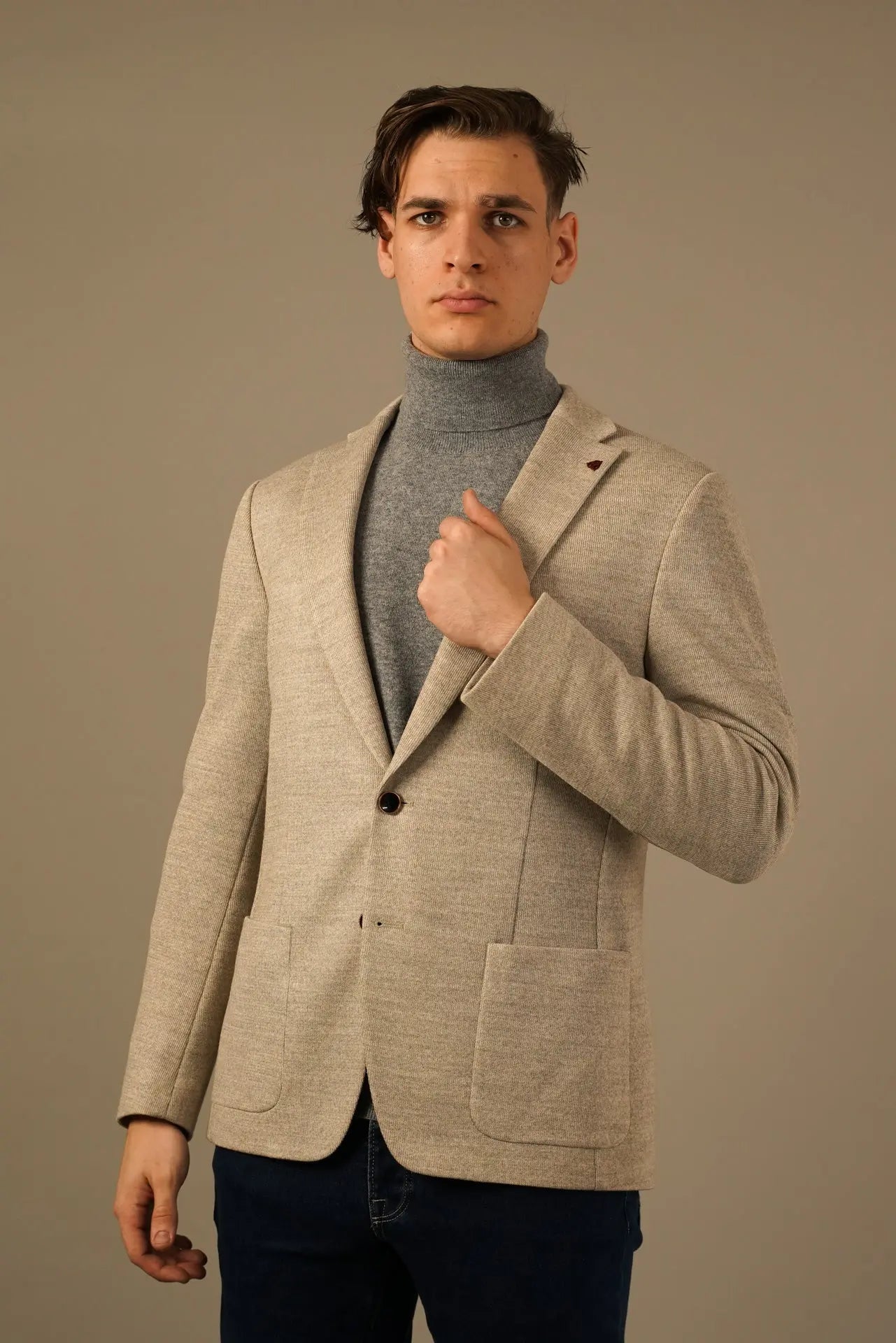 Roy Robson Beige Blazer – Klassisk Elegance og Moderne Komfort Roy Robson