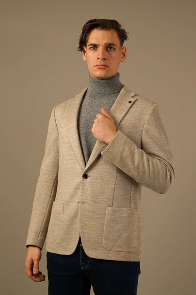 Roy Robson Beige Blazer – Klassisk Elegance og Moderne Komfort Roy Robson