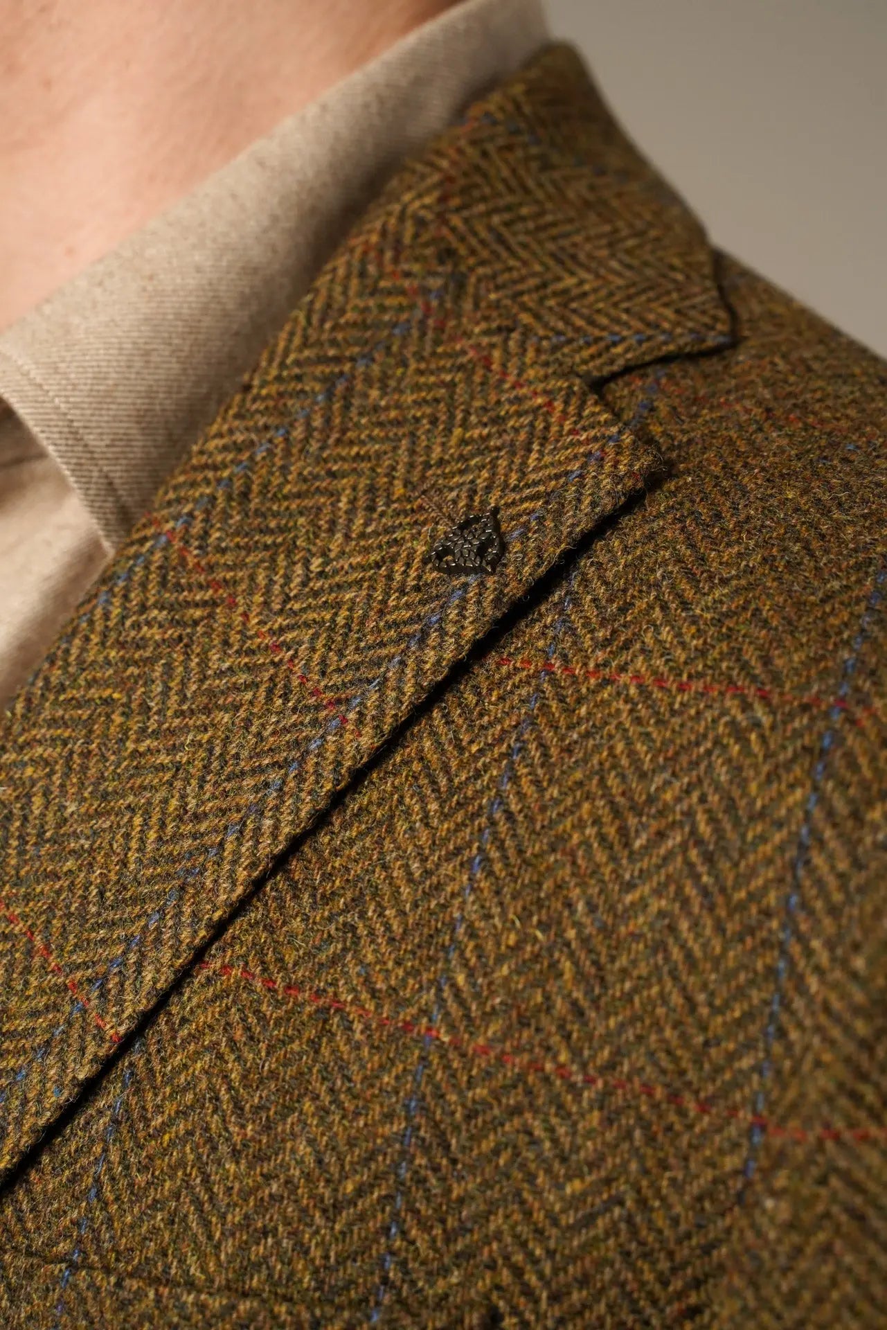 Roy Robson Brun Herringbone Uldblazer Roy Robson