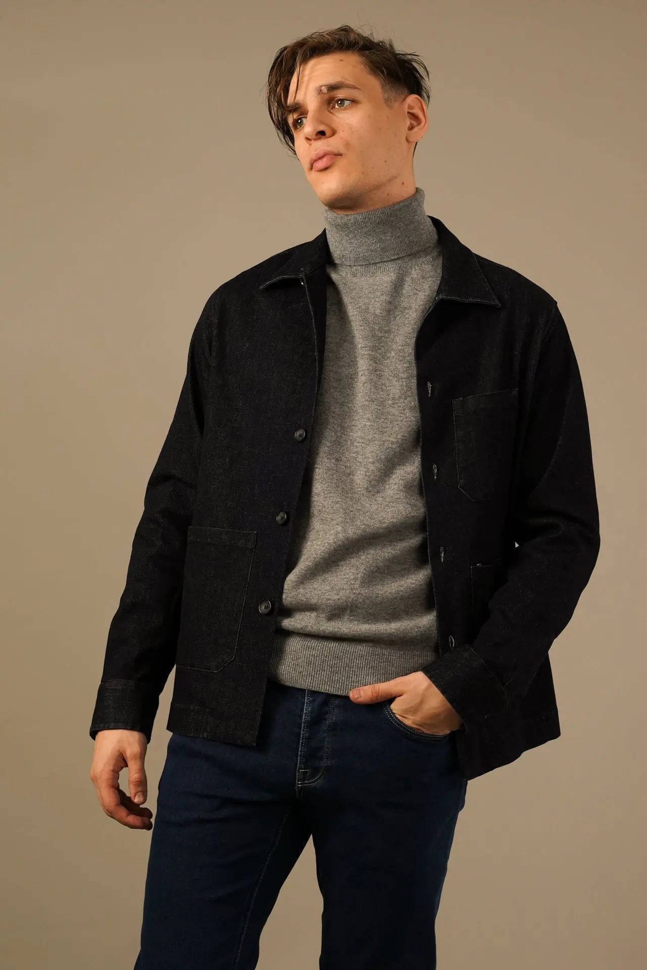 Tintoria Mattei Overshirt i Bomuld og Cashmere Tintoria Mattei 954