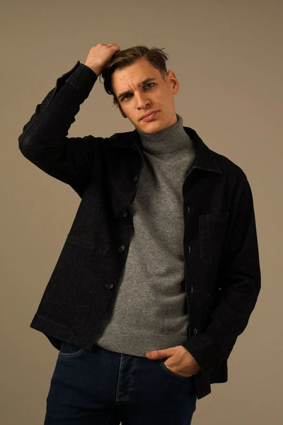 Tintoria Mattei Overshirt i Bomuld og Cashmere Tintoria Mattei 954