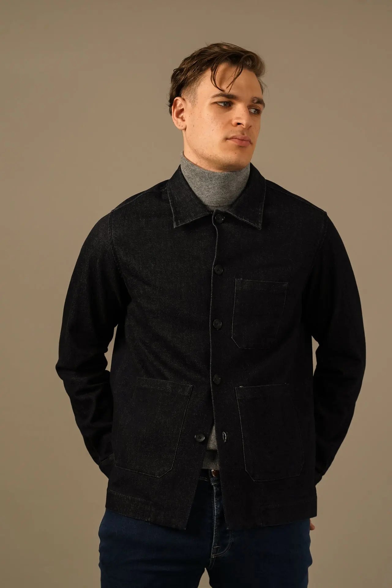 Tintoria Mattei Overshirt i Bomuld og Cashmere Tintoria Mattei 954