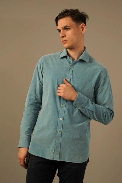 Tintoria Mattei Skjorte i Babyfløjl Tintoria Mattei 954