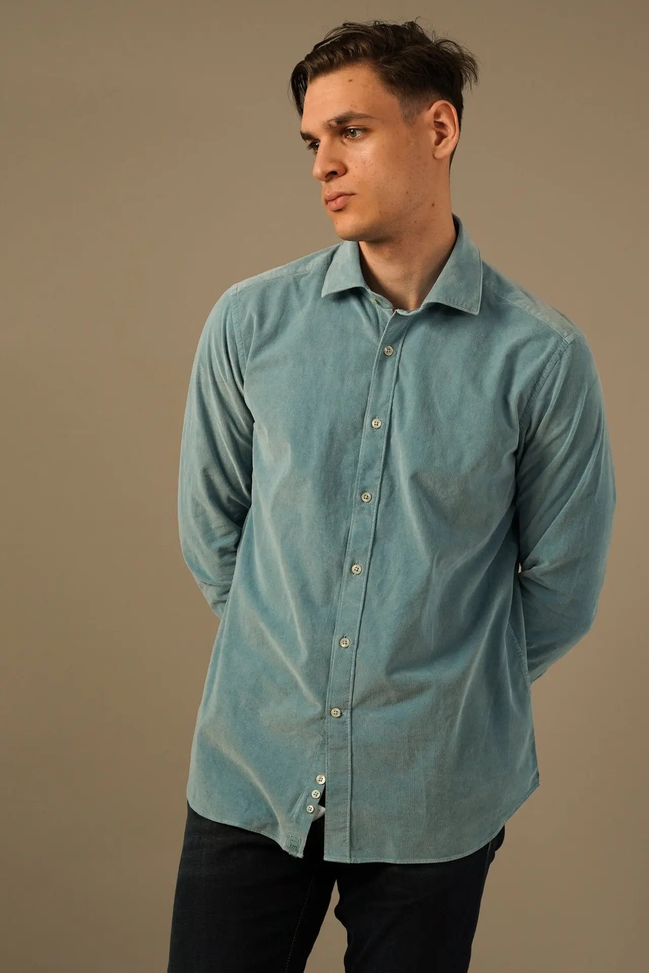 Tintoria Mattei Skjorte i Babyfløjl Tintoria Mattei 954